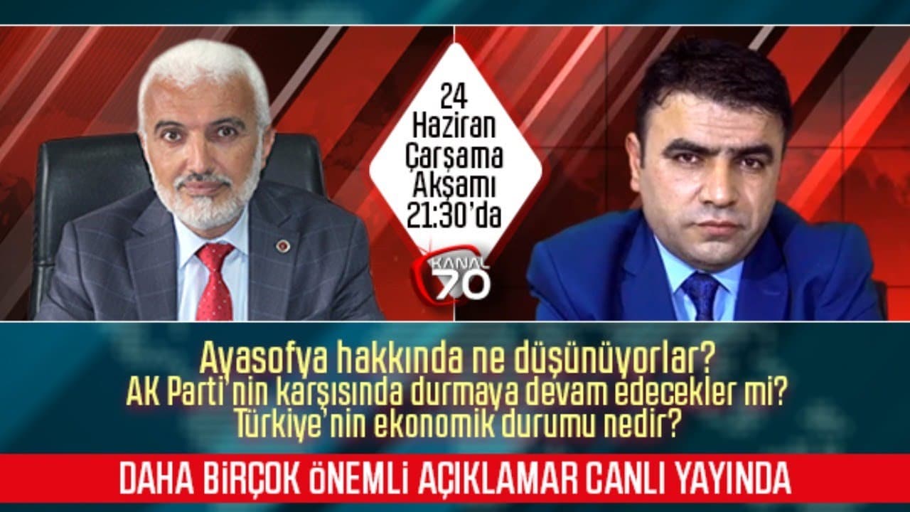 Şaban Şahin Canlı Yayında soruları cevaplıyor