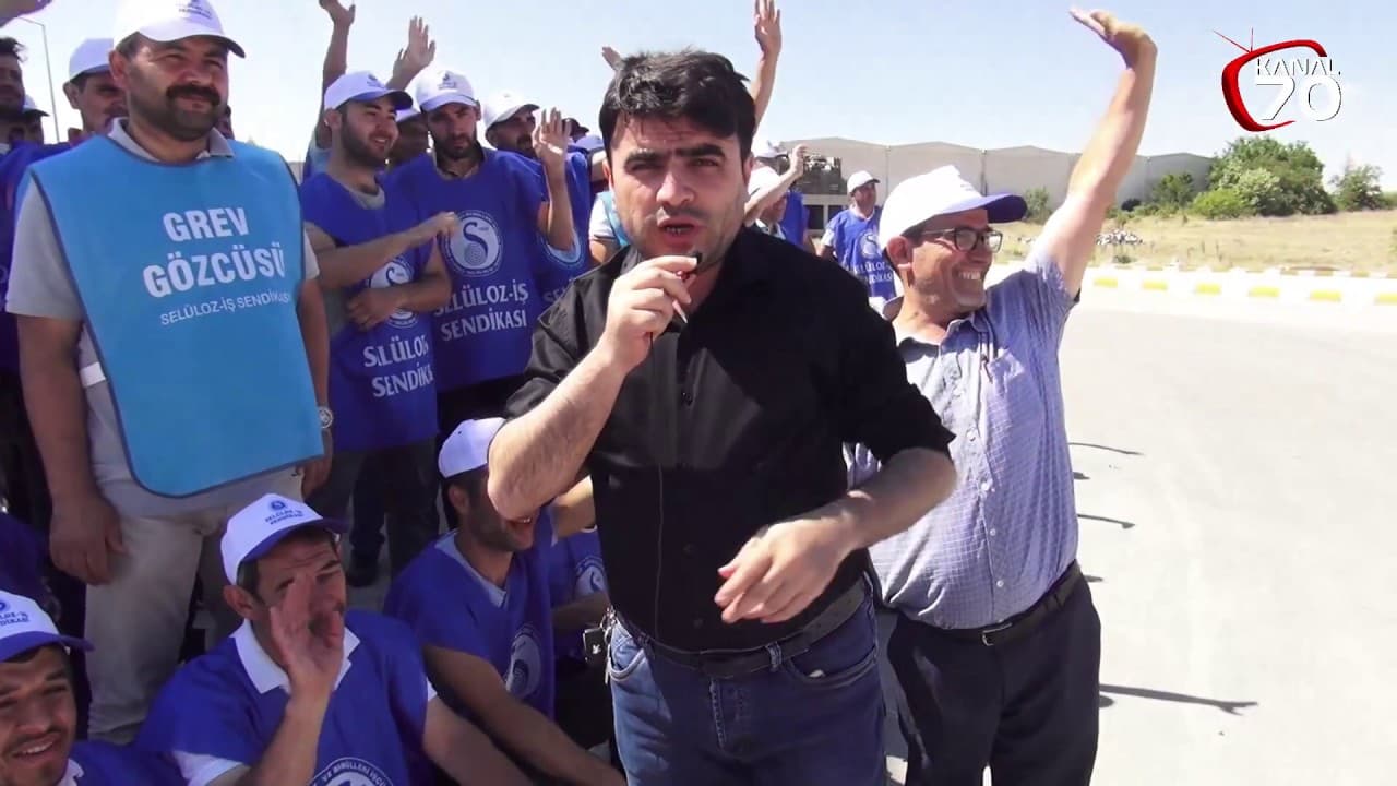 Karaman'da işçiler Greve çıktı