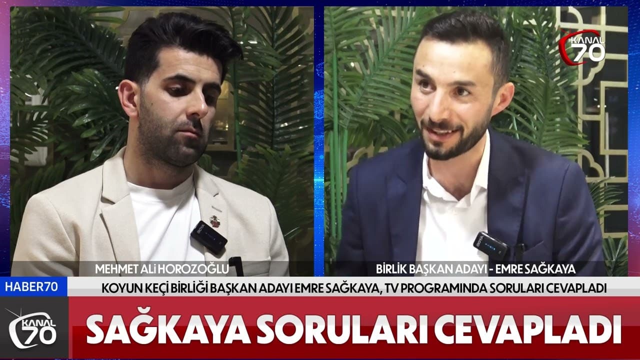 Emre Sağkaya Tv programında soruları cevapladı