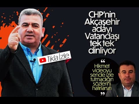 Soner Yeşildaş vatandaşı dinliyor