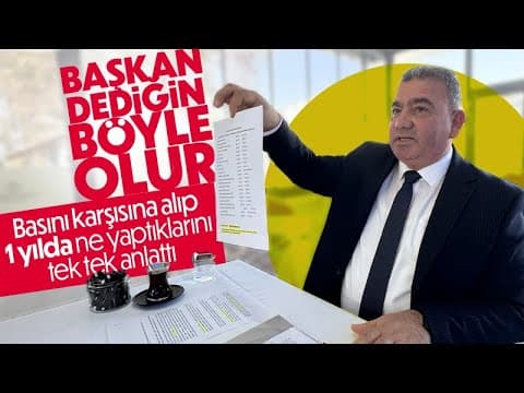 Soner Başkan çalışmalarını tek tek anlattı.