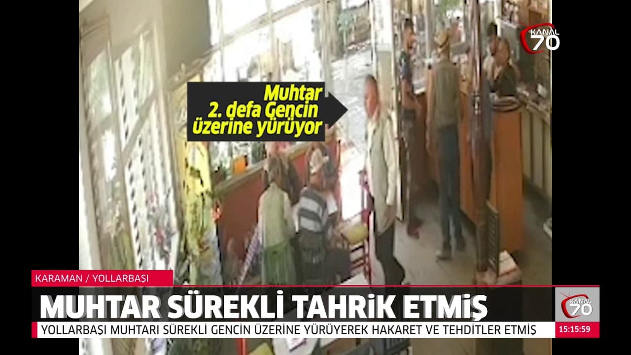 Muhtar tahrik etmiş