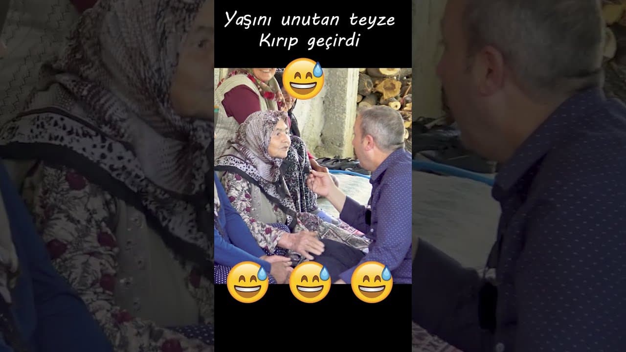 yaşını unutan teyze :D  #komik #komikvideolar #Shorts #YouTubeShorts #Viral #Trending