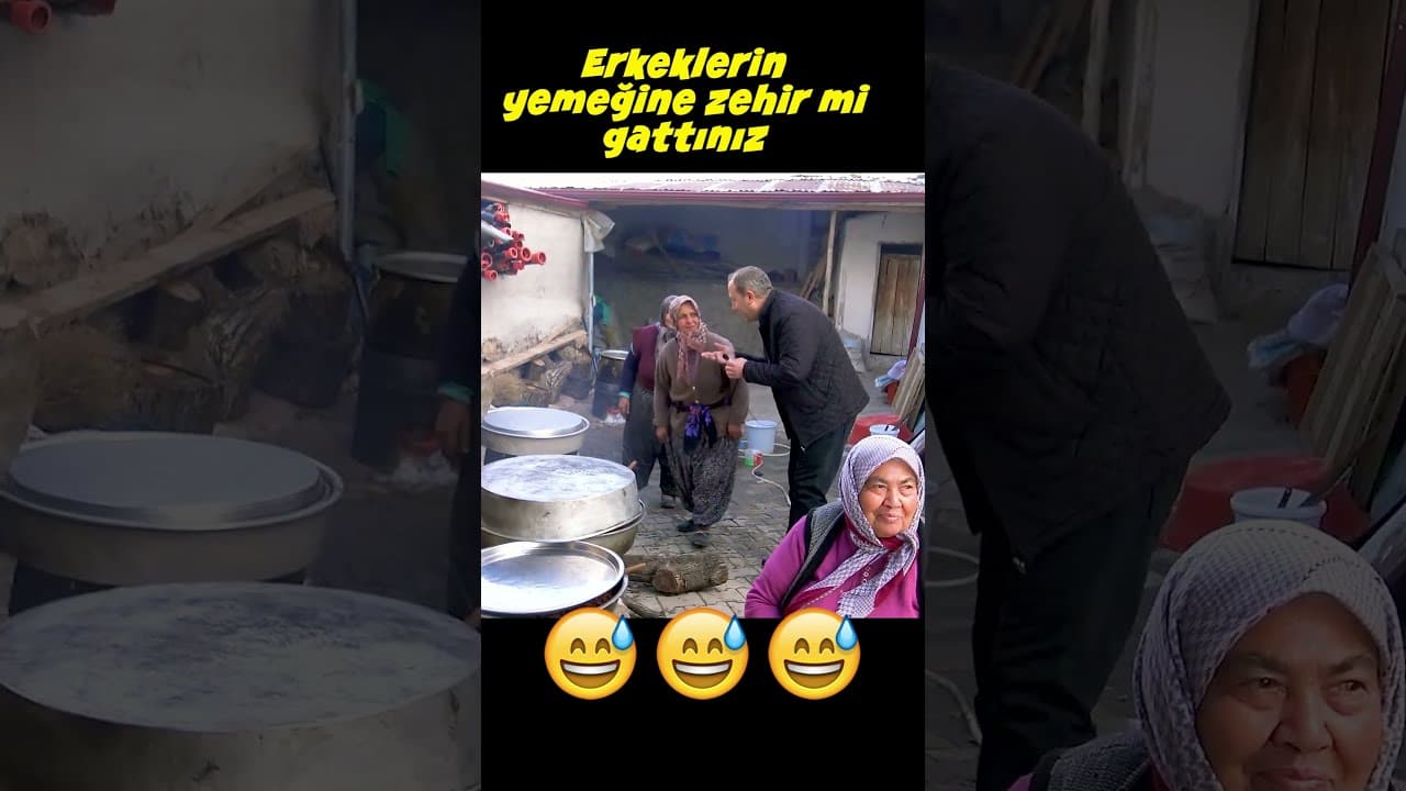 erkeklerin yemeğine zehir mi kattınız :D #komedi #shorts