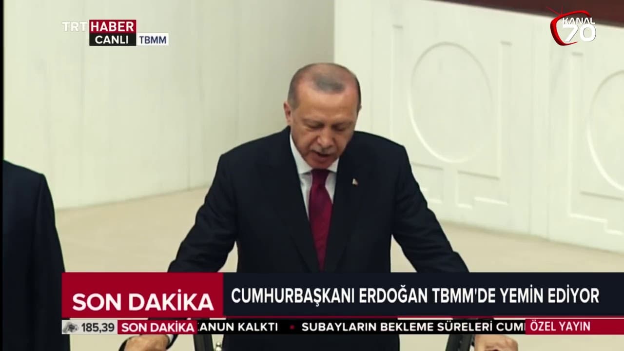 Cumhurbaşkanı Erdoğan TBMM'de yemin etti