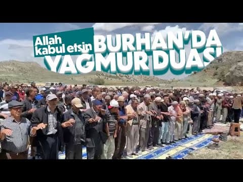Karaman'ın Burhan Köyünde Yağmur Duası Gerçekleşti