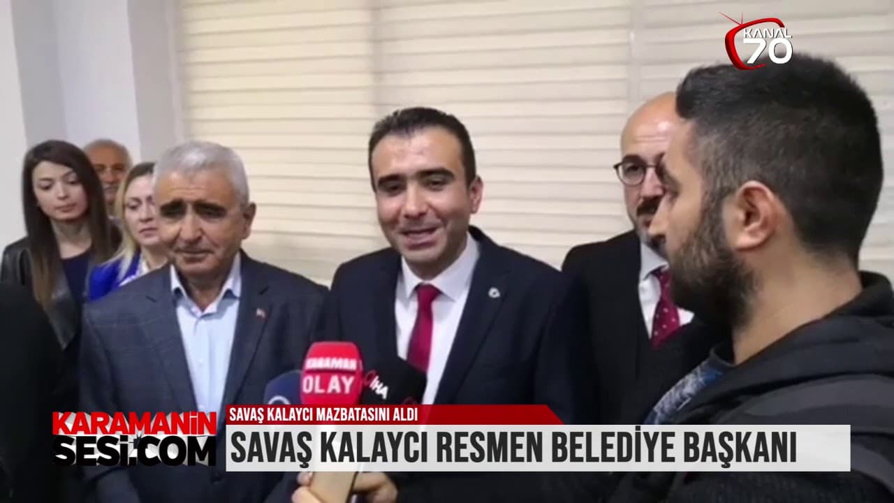 Savaş Kalaycı Mazbatasını aldı   09 Nisan 2019
